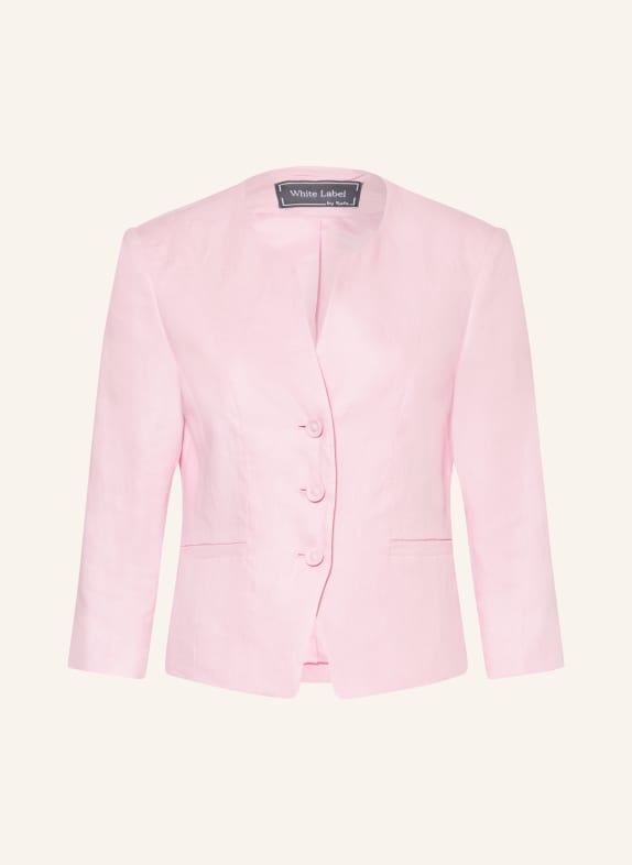 White Label Leinenblazer mit 3/4-Arm ROSA