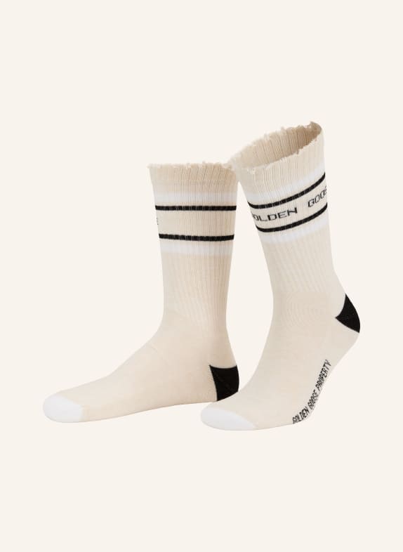 GOLDEN GOOSE Sokken WIT / ZWART