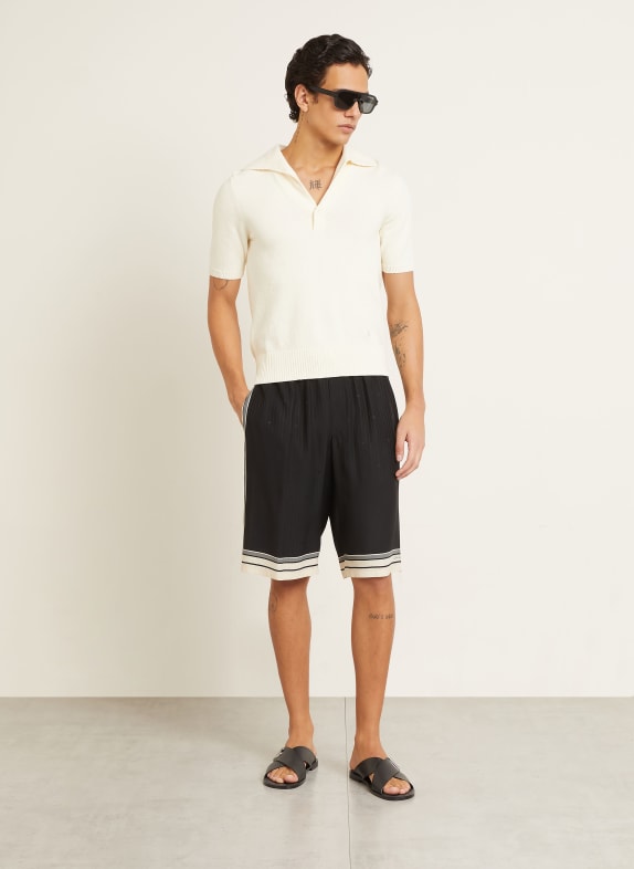 DOLCE & GABBANA Knit polo shirt ECRU