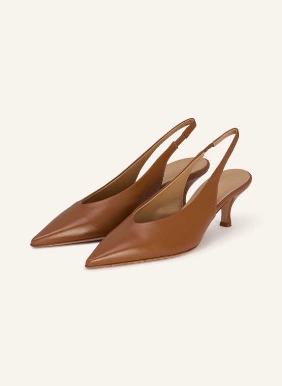 THEA MIKA Sling pumps VLADAXX CAMEL
