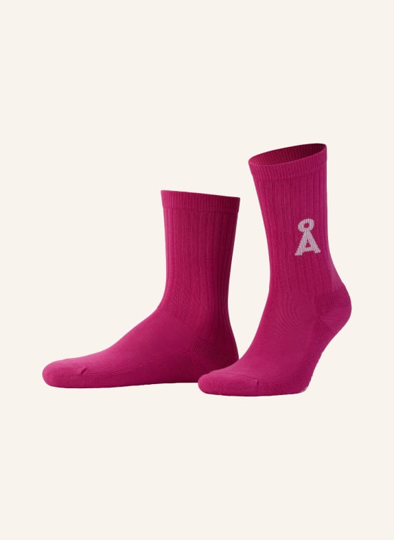 ARMEDANGELS Socken SAAMUS BOLD PINK / WEISS