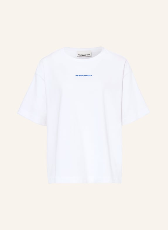 ARMEDANGELS T-shirt GIANNAA CHAANGE WIT / BLAUW