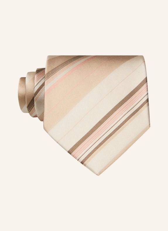 Blick Krawatte ALBERT BEIGE / DUNKELBRAUN / LACHS