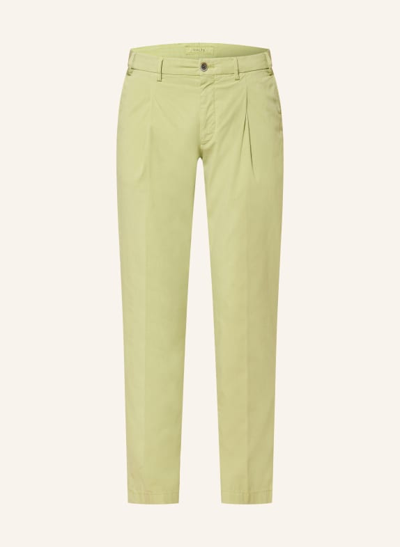 HILTL Slim-fit chinos LIGHT GREEN