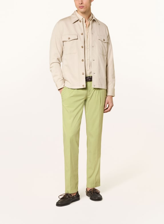 HILTL Chino Slim Fit VERDE DESCHIS