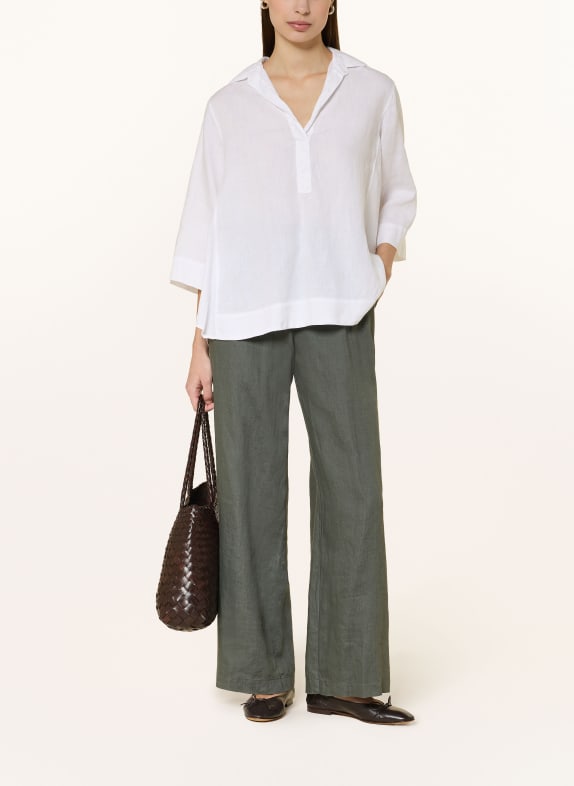ROSSO35 Linen Marlene pants KHAKI