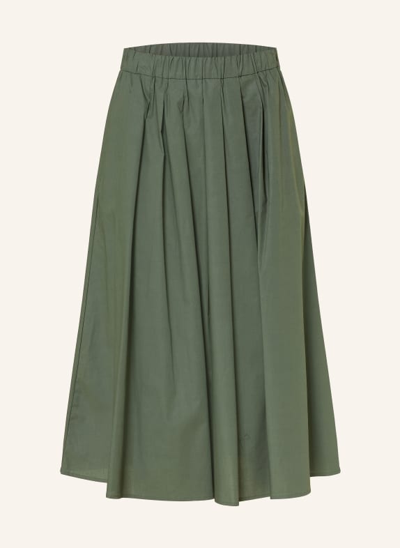 ROSSO35 Spódnica plisowana KHAKI