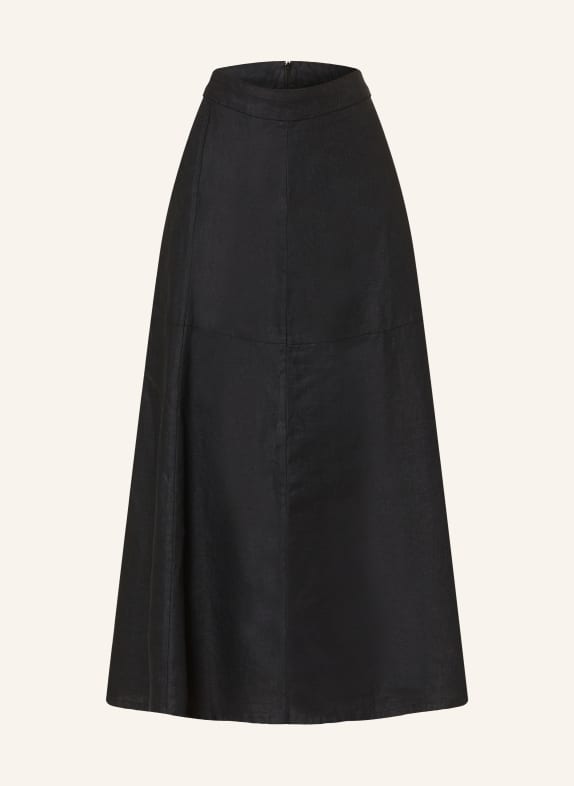 LANIUS Leinenrock DUNKELGRAU