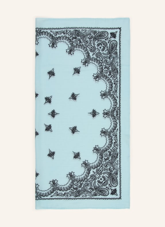 destin doek TURQUOISE / ZWART