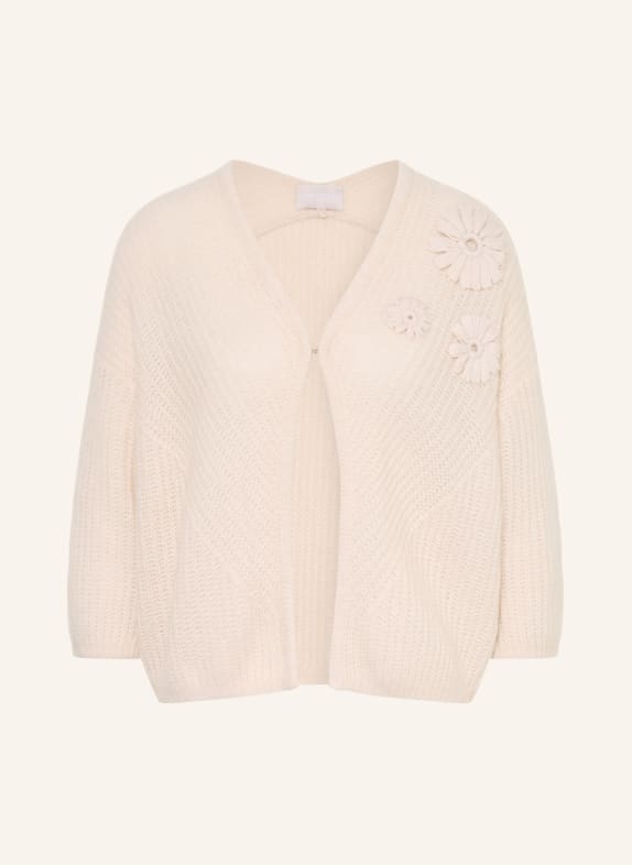 HEMISPHERE Cardigan en cachemire à manches 3/4 BEIGE