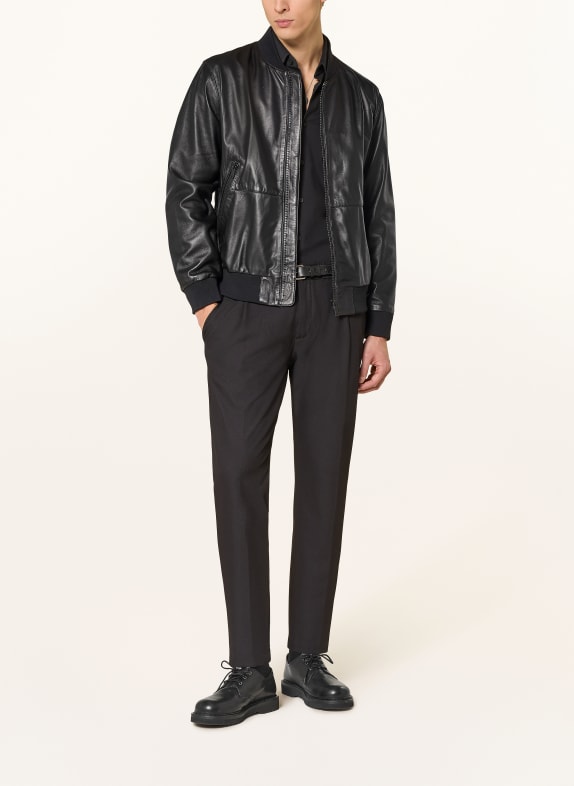 STRELLSON Lederblouson BOSTON SCHWARZ