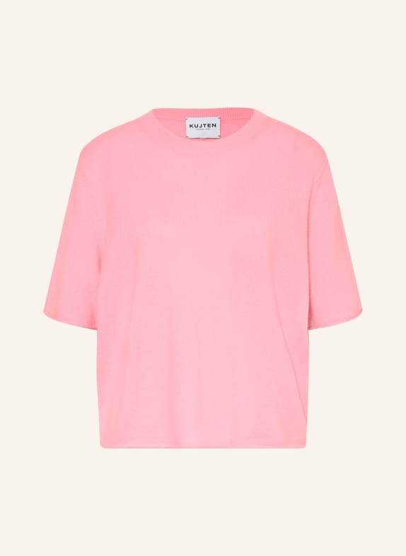 KUJTEN Gebreid shirt van kasjmier ROZE