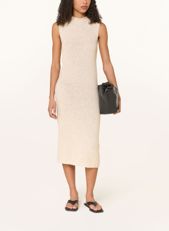 KUJTEN Robe en maille GALICIA en cachemire MARRON CLAIR