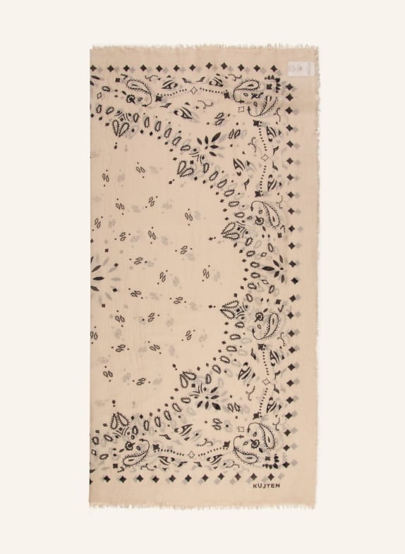 KUJTEN Cashmere-Tuch EFFY BEIGE / BRAUN