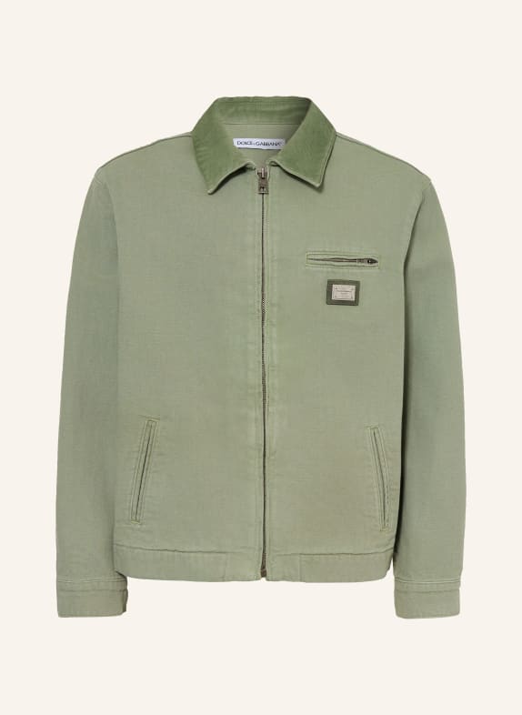 DOLCE & GABBANA Jacke V3732 VERDE SALVIA