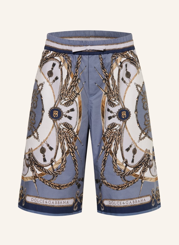 DOLCE & GABBANA Shorts BLAUGRAU / GOLD / HELLBLAU