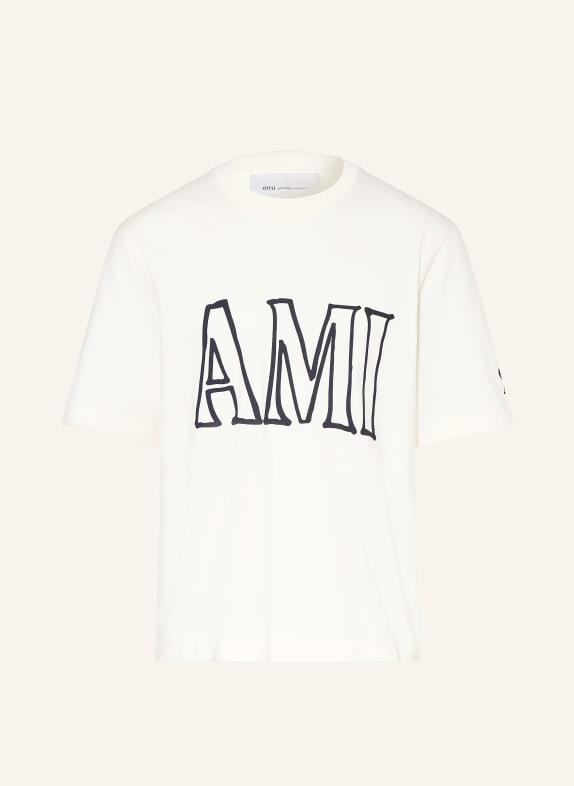 AMI PARIS T-shirt ÉCRU / NOIR