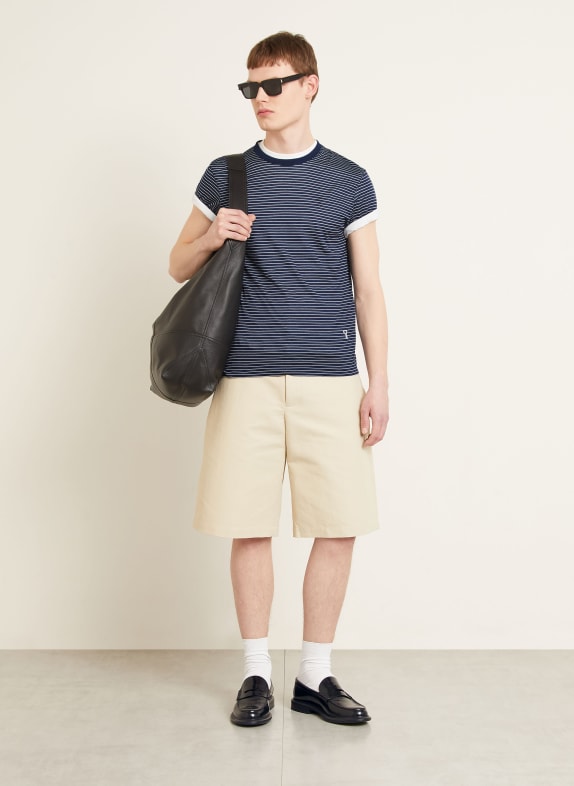 AMI PARIS T-Shirt DUNKELBLAU / WEISS