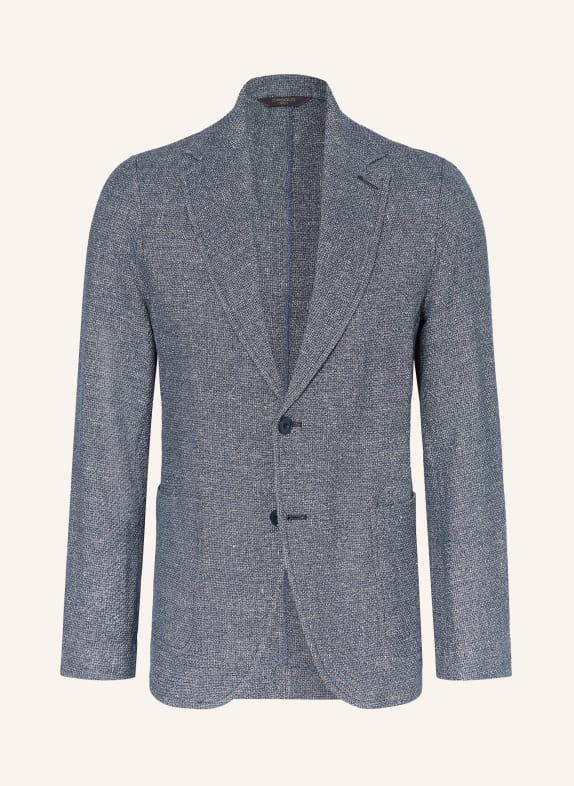 CIRCOLO 1901 Slim fit jerseyjasje met linnen BLAUW / WIT