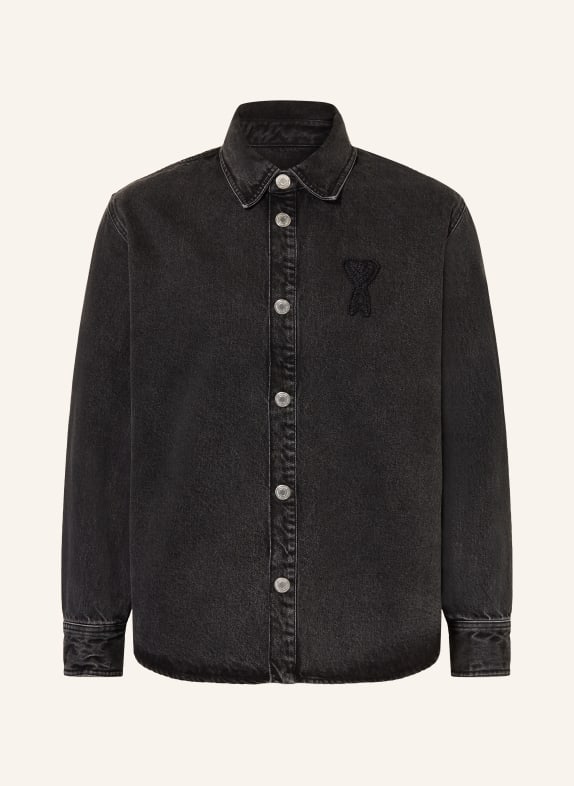 AMI PARIS Jeans-overjacket ZWART