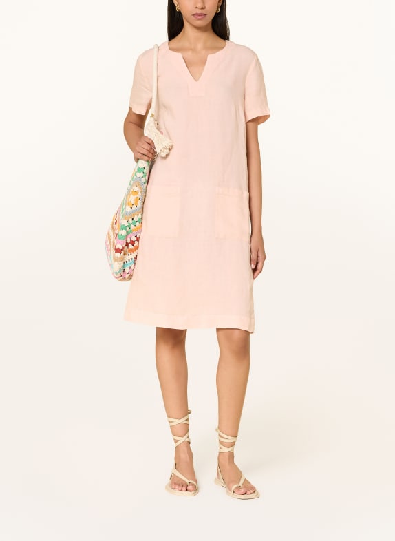 oui linen dress SALMON