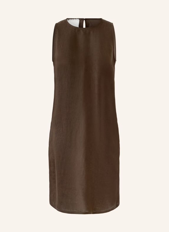 oui Linnen jurk MARRON FONCÉ