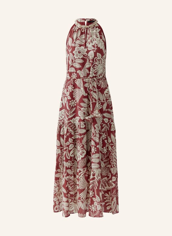 oui Jurk DONKERROOD / ECRU