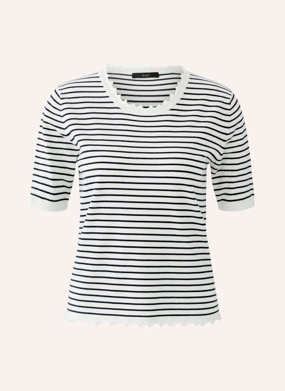 oui Gebreide trui WIT / ZWART