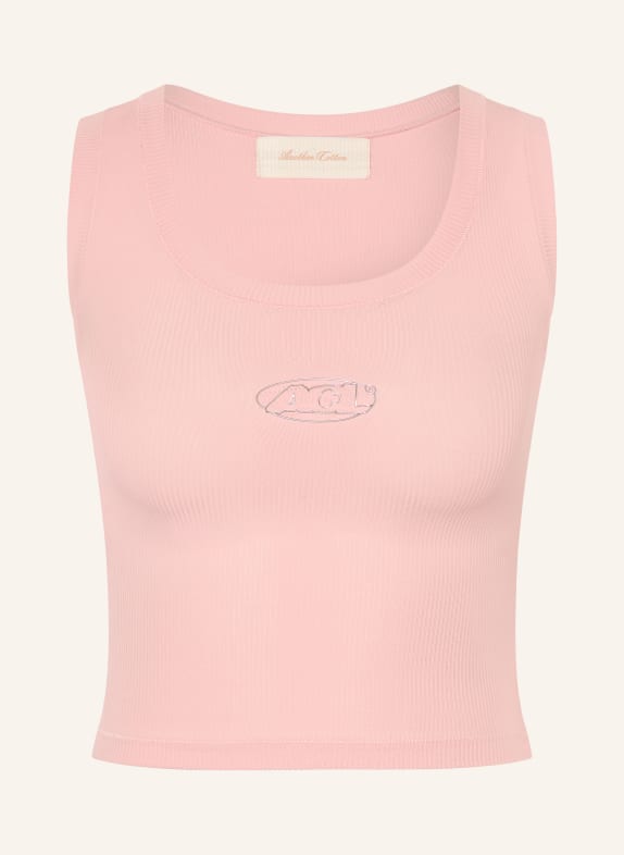 another COTTON LAB Cropped-Top ROSA / SILBER