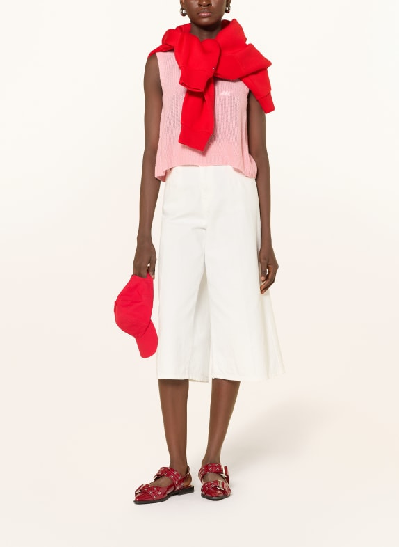 another COTTON LAB haut en maille ROSE