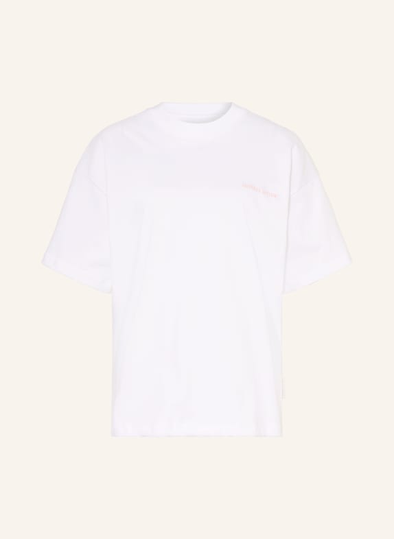 another COTTON LAB T-Shirt MAT ESSENTIALS WEISS / HELLROSA