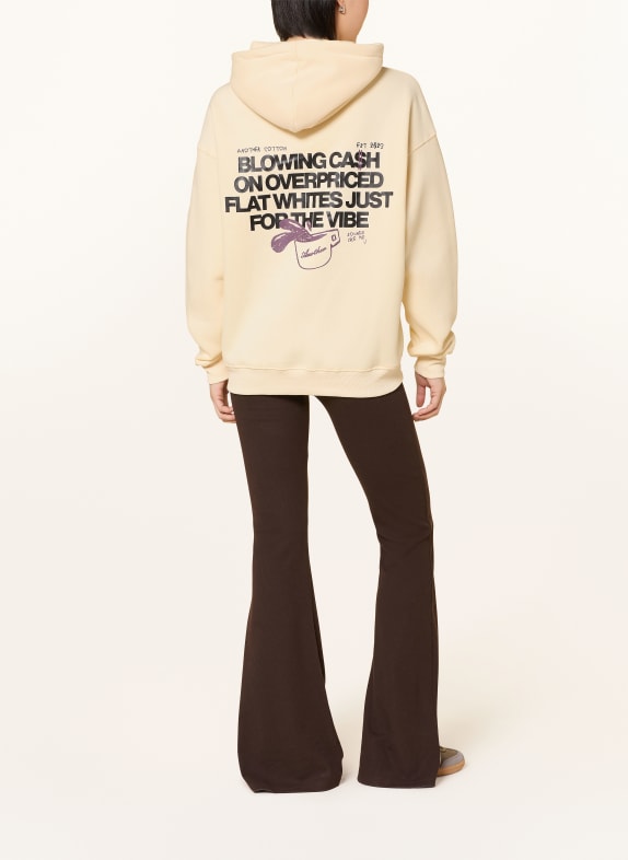 another COTTON LAB Hoodie OVERPRICED FLAT WHITES CRÈME