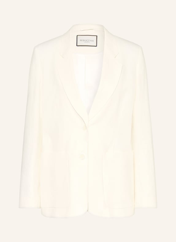 SEDUCTIVE Blazer CARETTE mit Leinen WEISS