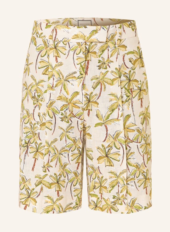 SEDUCTIVE Shorts CHRISSY mit Leinen BEIGE / BRAUN / GRÜN