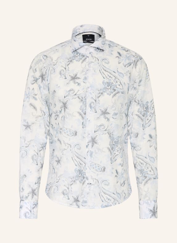 JOOP! Hemd PAI Slim Fit mit Leinen WEISS / BLAUGRAU / HELLBLAU