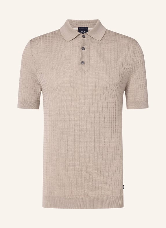 JOOP! knitted polo shirt BEIGE