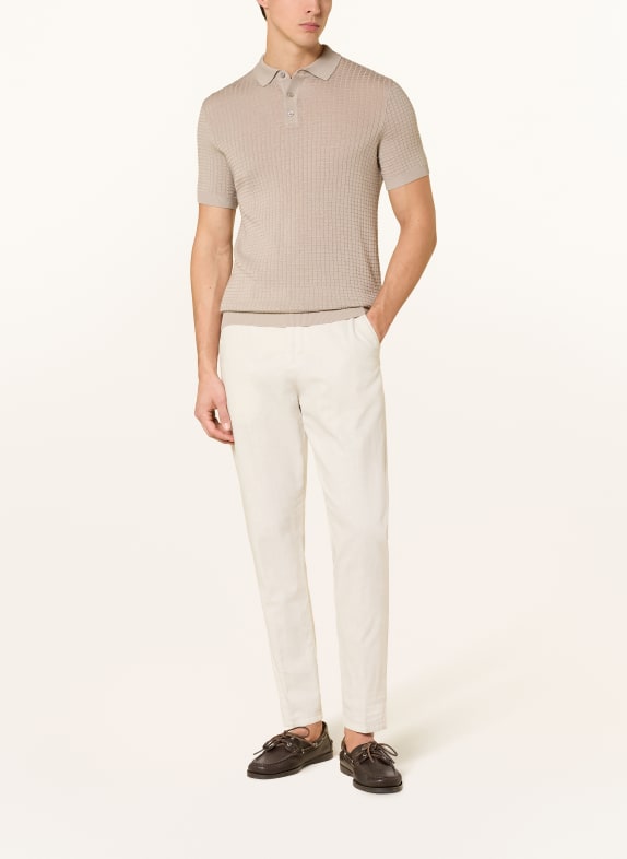 JOOP! Gebreid poloshirt BEIGE
