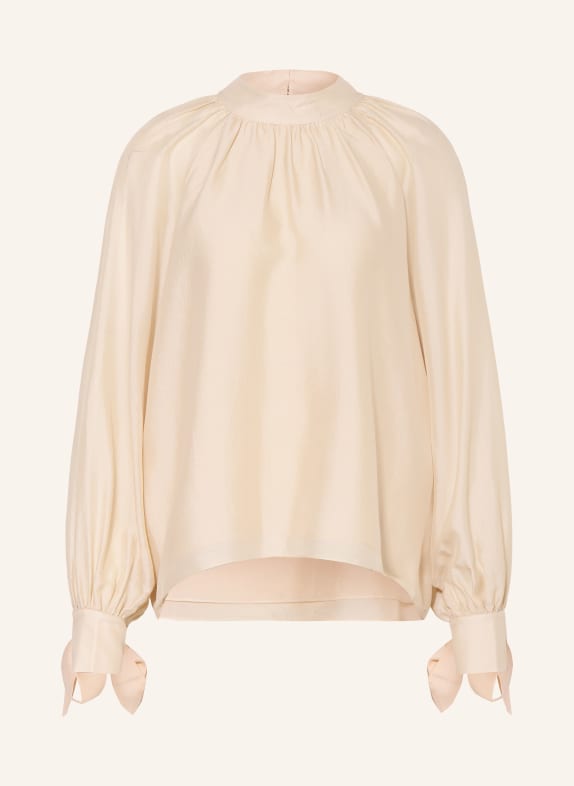 Alcidia da Veiga Blusenshirt aus Seide BEIGE