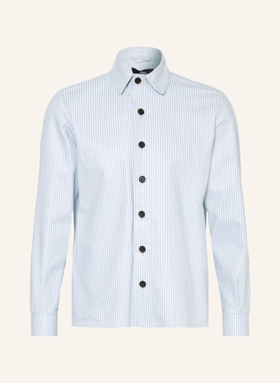 ARMA Leder-Overjacket LUSH BLAUGRAU / WEISS