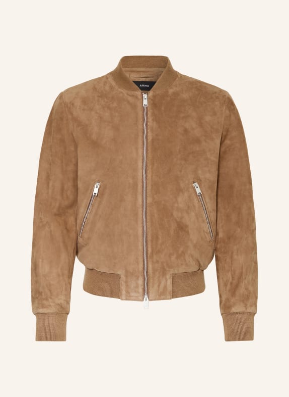 ARMA Blouson en cuir DIDIER MARRON