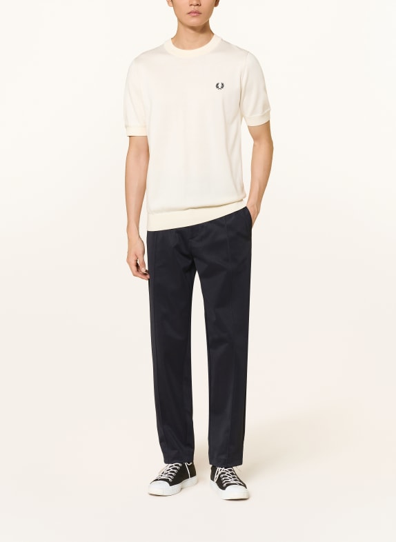 FRED PERRY T-Shirt ECRU / SCHWARZ