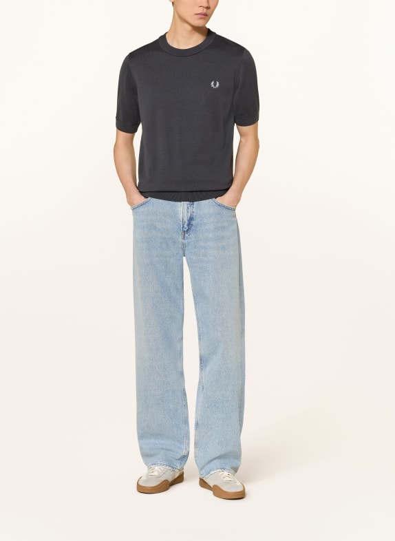 FRED PERRY T-shirt DONKERGRIJS