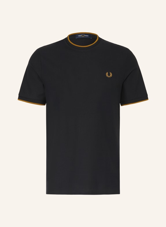 FRED PERRY T-Shirt SCHWARZ / BRAUN