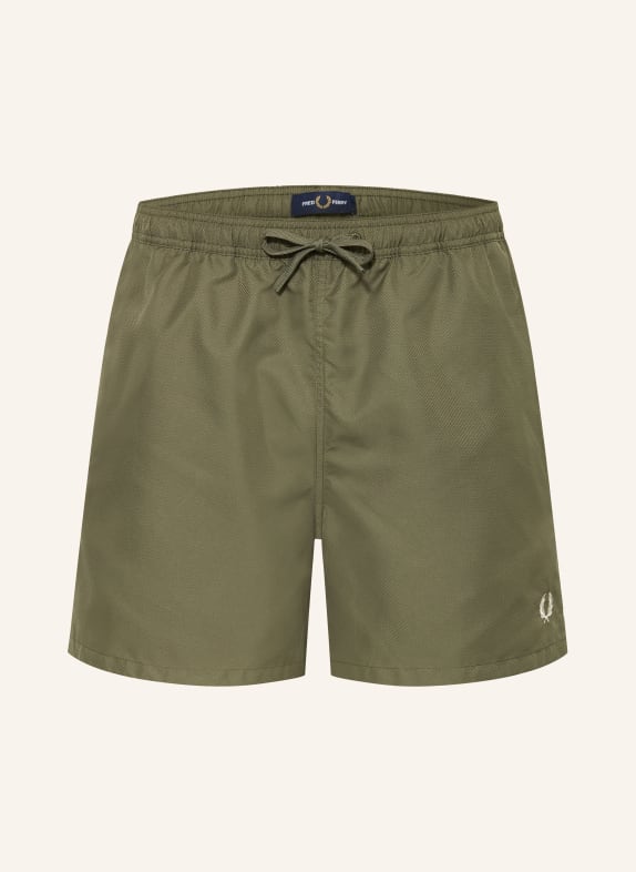 FRED PERRY swim shorts KHAKI
