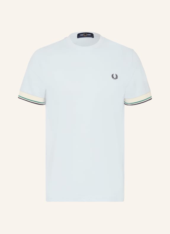 FRED PERRY T-Shirt HELLBLAU / GRÜN / SCHWARZ