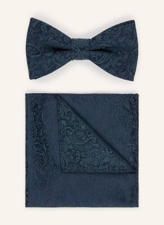 JOOP! Zestaw: muszka i poszetka ZIELONY / GRANATOWY