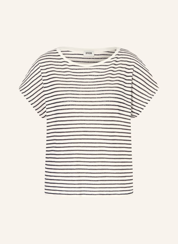 DRYKORN T-shirt VANOPE WIT / ZWART