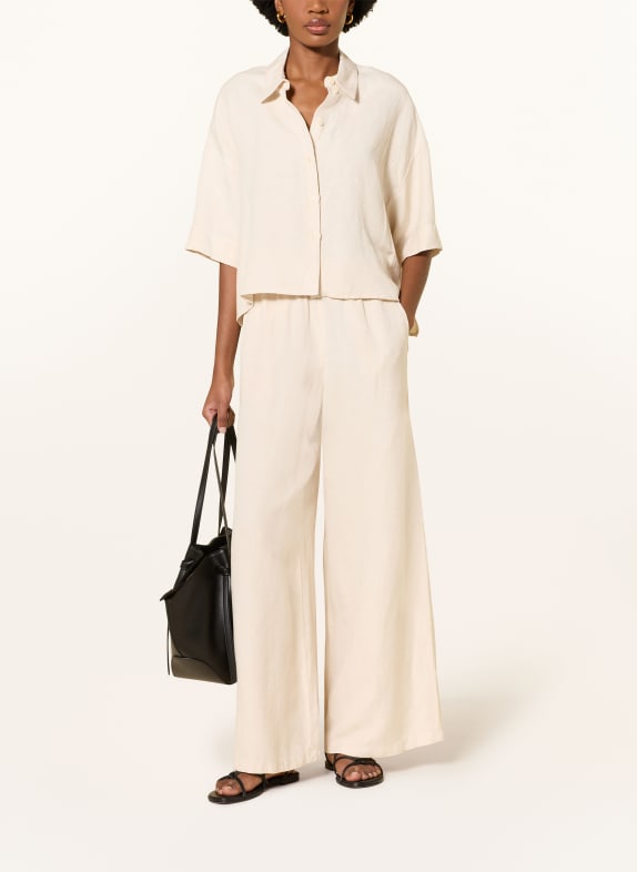 DRYKORN Overhemdblouse YARIKA met linnen en 3/4-mouwen BEIGE