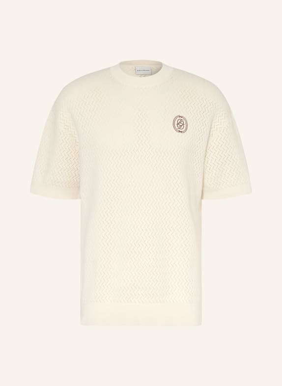 DRÔLE DE MONSIEUR Strickshirt CREME / BRAUN