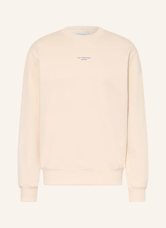 DRÔLE DE MONSIEUR Sweatshirt LE SWEATSHIRT SLOGAN CLASSIQUE BEIGE / BLAU